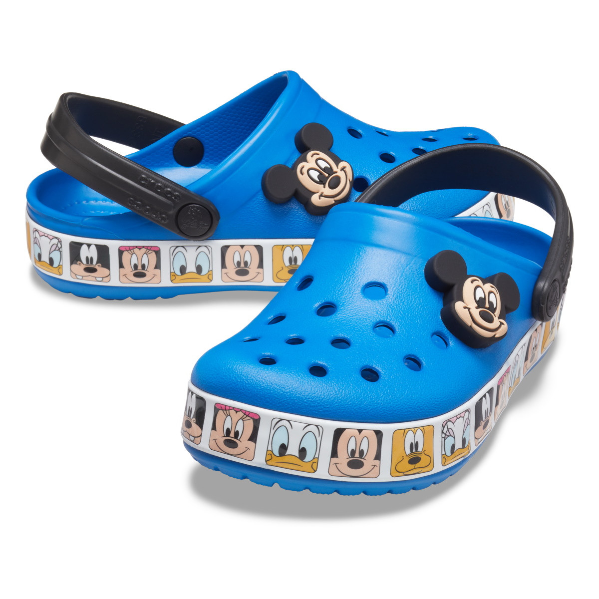 Saboți Crocs Toddler Fun Lab Disney Mickey Mouse Band Clog Albastru - Bright Cobalt - 4 | YEO