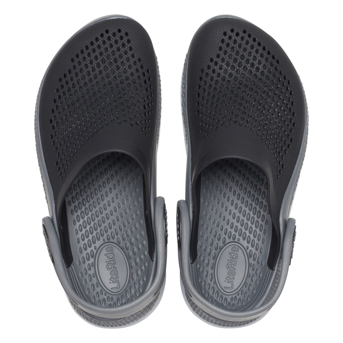 Saboți Crocs LiteRide 360 Clog Kids Negru - Black/Slate Grey - 3 | YEO