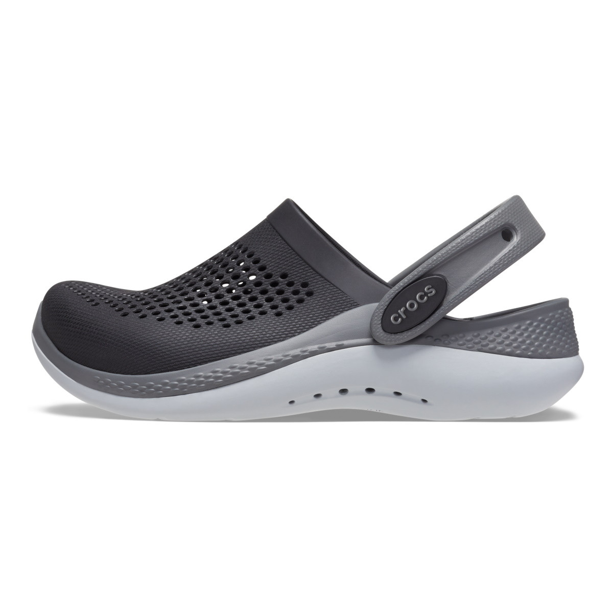 Saboți Crocs LiteRide 360 Clog Kids Negru - Black/Slate Grey - 2 | YEO