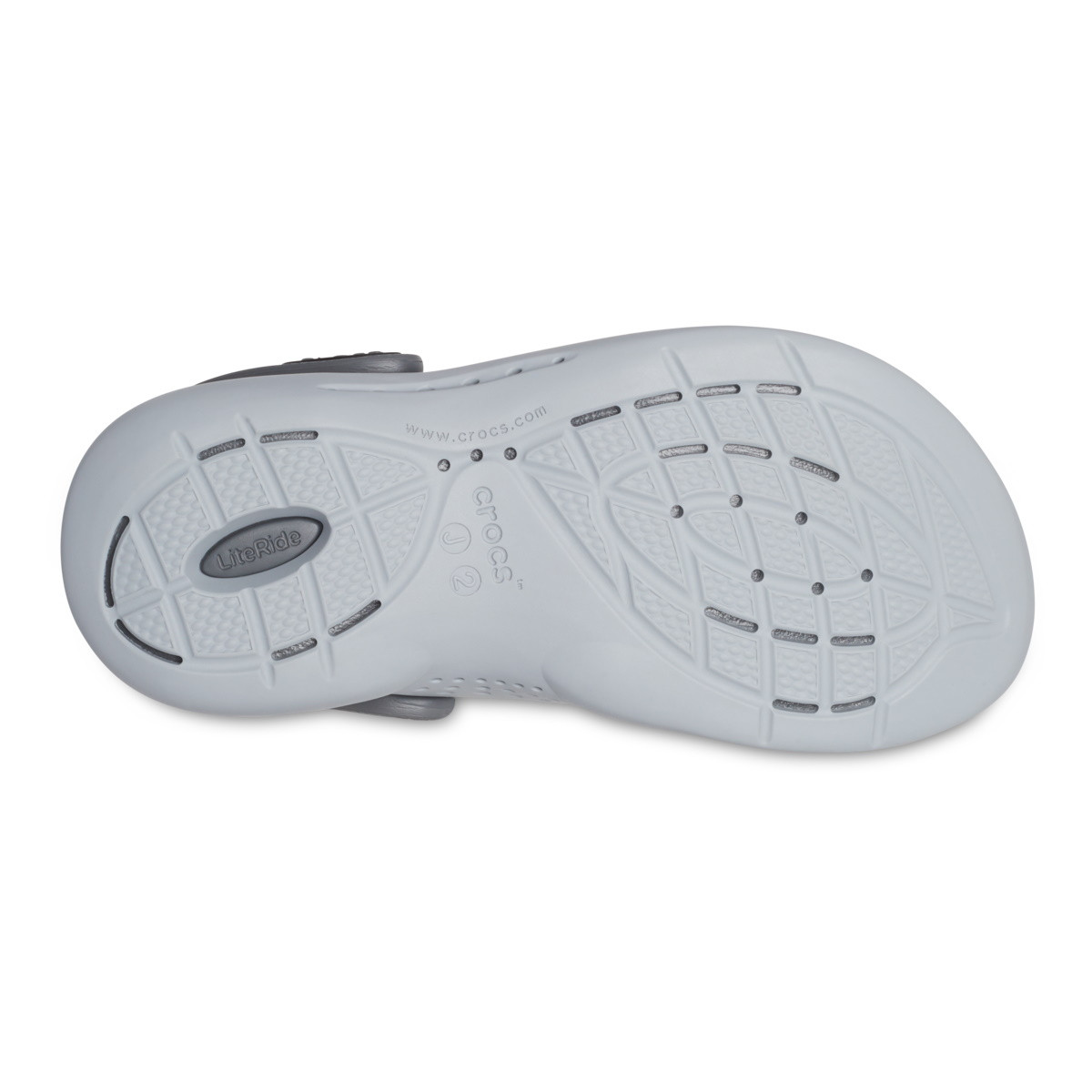 Saboți Crocs LiteRide 360 Clog Kids Negru - Black/Slate Grey - 4 | YEO