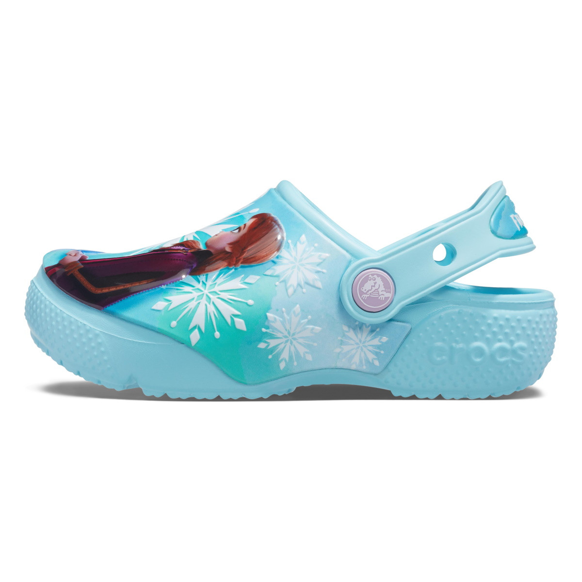 Saboti Crocs Fun Lab Toddler Disney Frozen 2 Clog Albastru deschis - Ice Blue - 4 | YEO