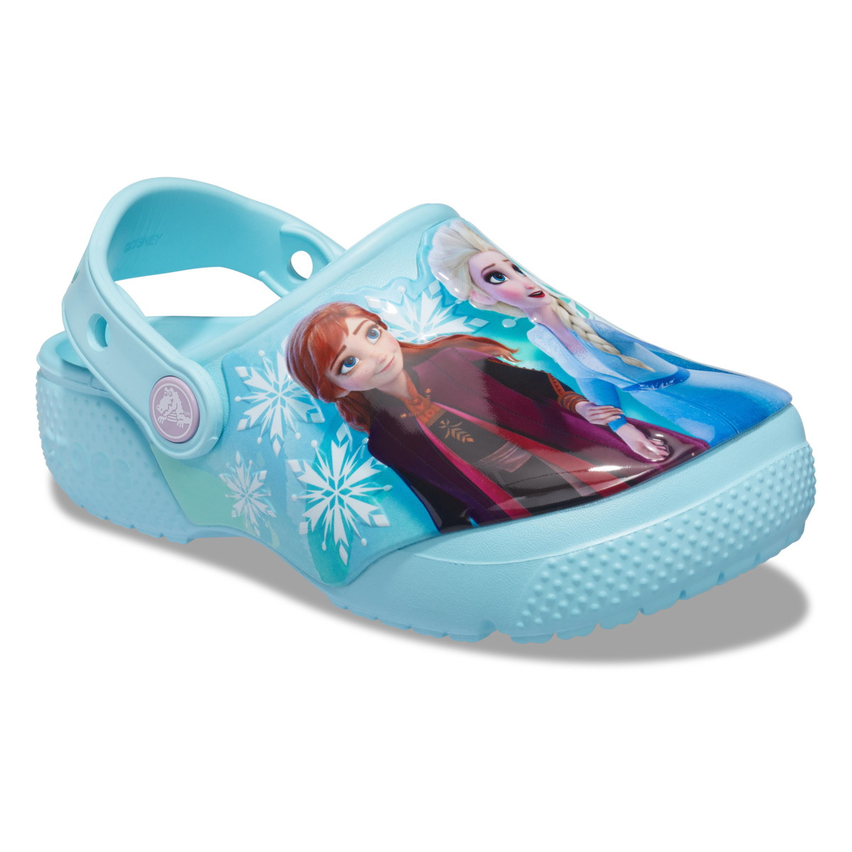 Saboti Crocs Fun Lab Toddler Disney Frozen 2 Clog Albastru deschis - Ice Blue - 1 | YEO
