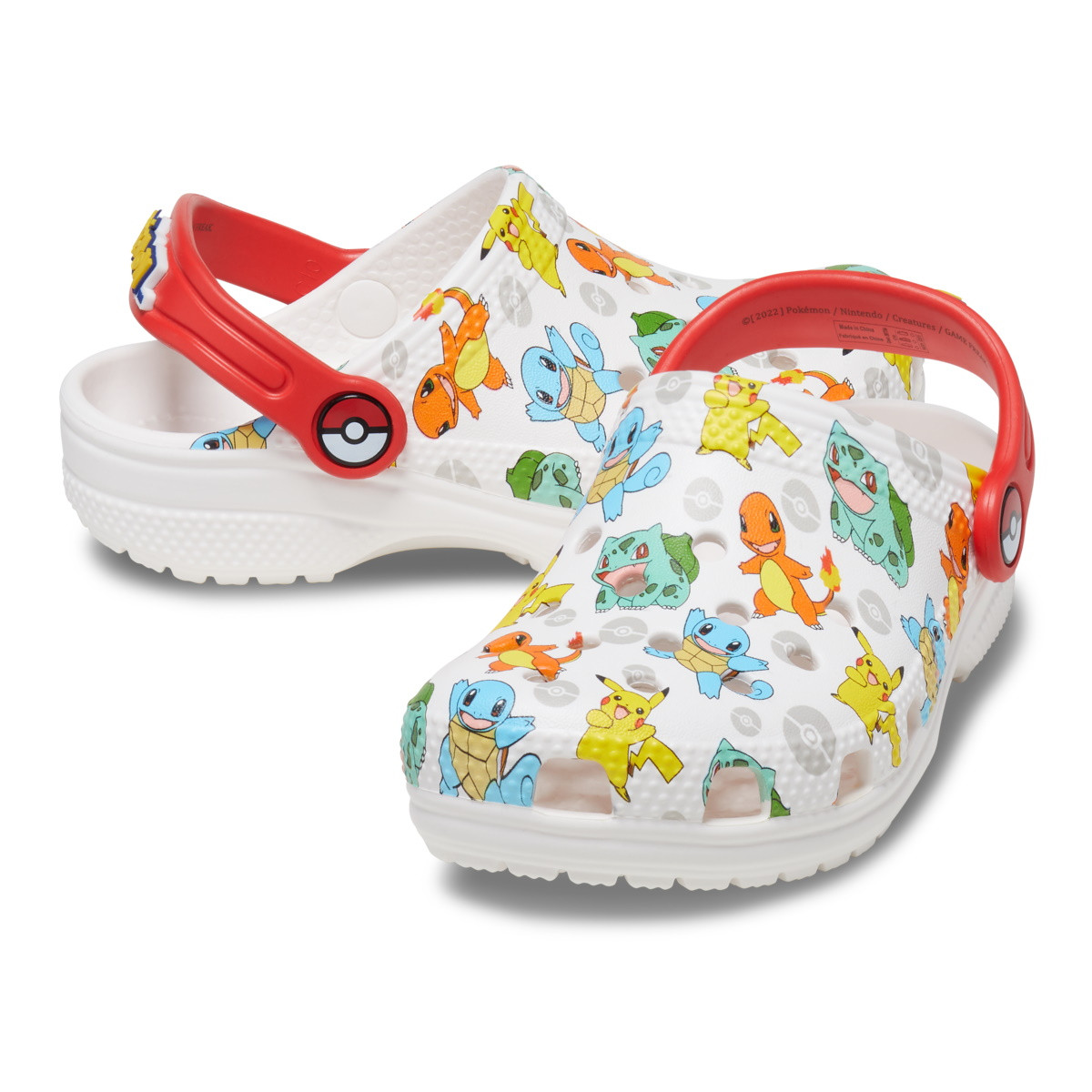 Saboti Crocs Classic Pokemon Clog Kids Alb - White/Multi - 3 | YEO
