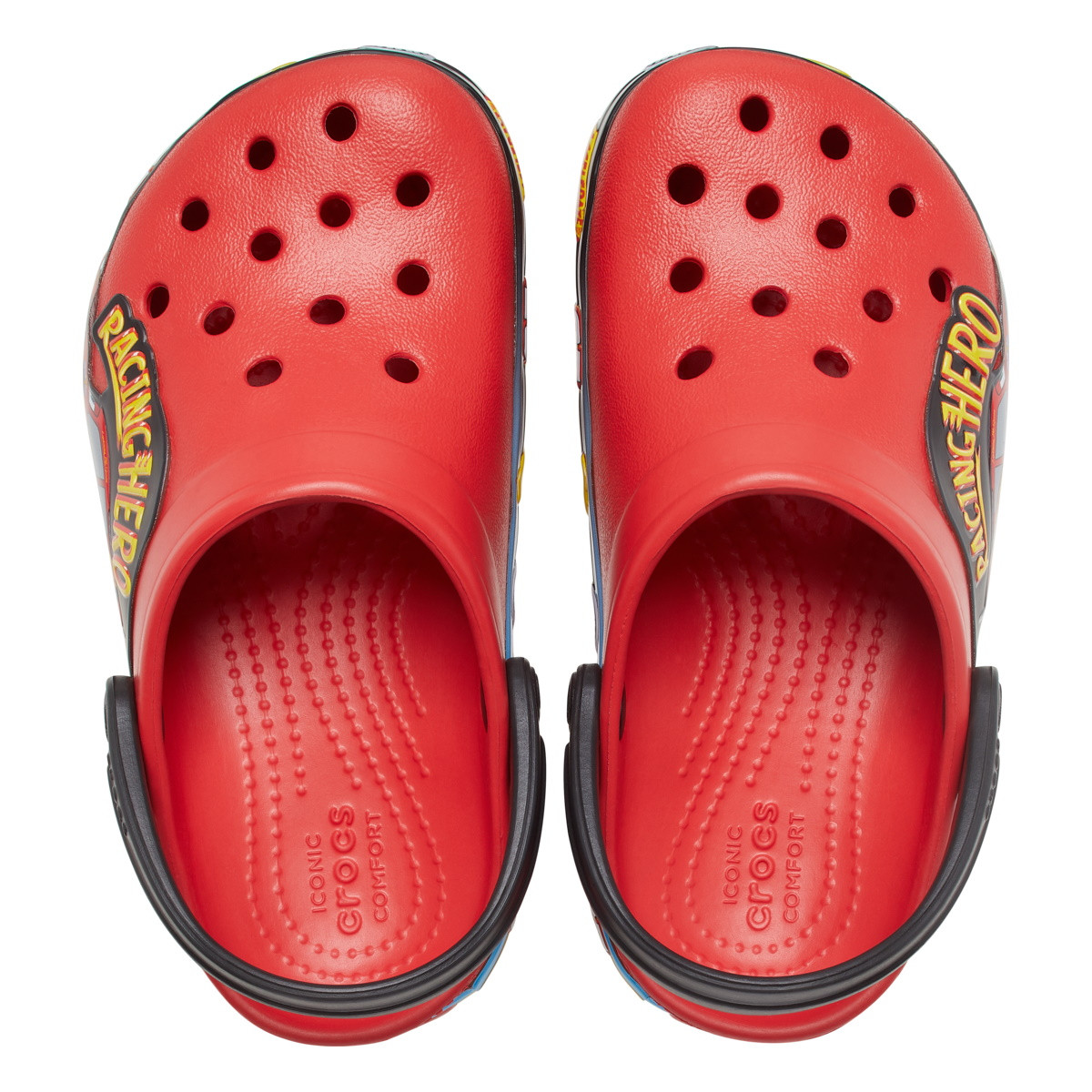 Saboti Crocs Fun Lab Toddler Cars Lights Band Clog Rosu - Flame - 3 | YEO