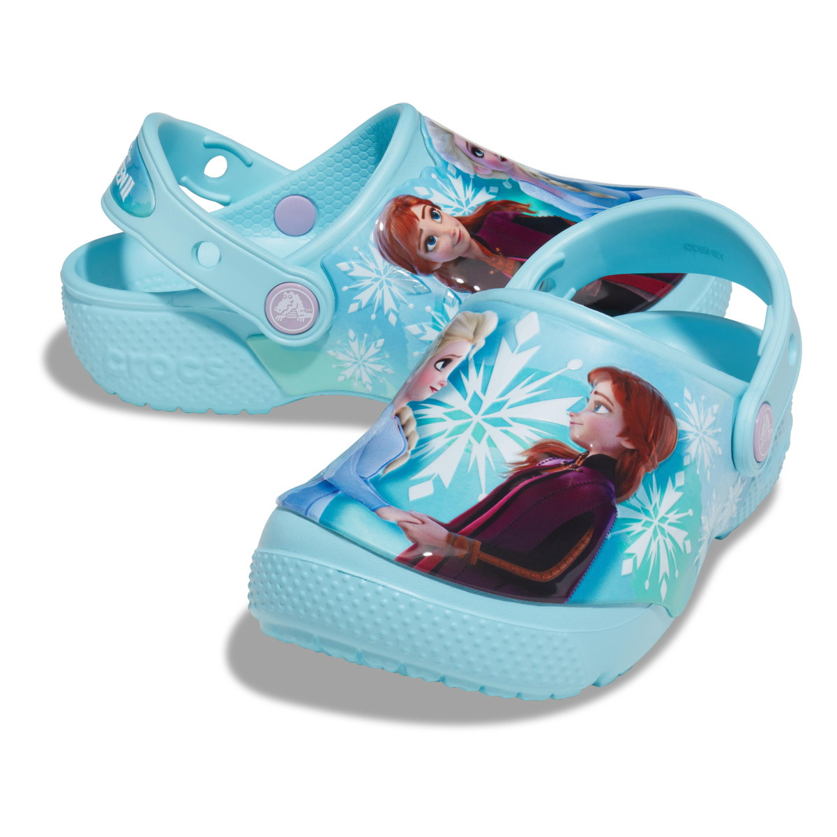 Saboti Crocs Fun Lab Disney Frozen 2 Clog Kids Albastru deschis - Ice Blue - 4 | YEO