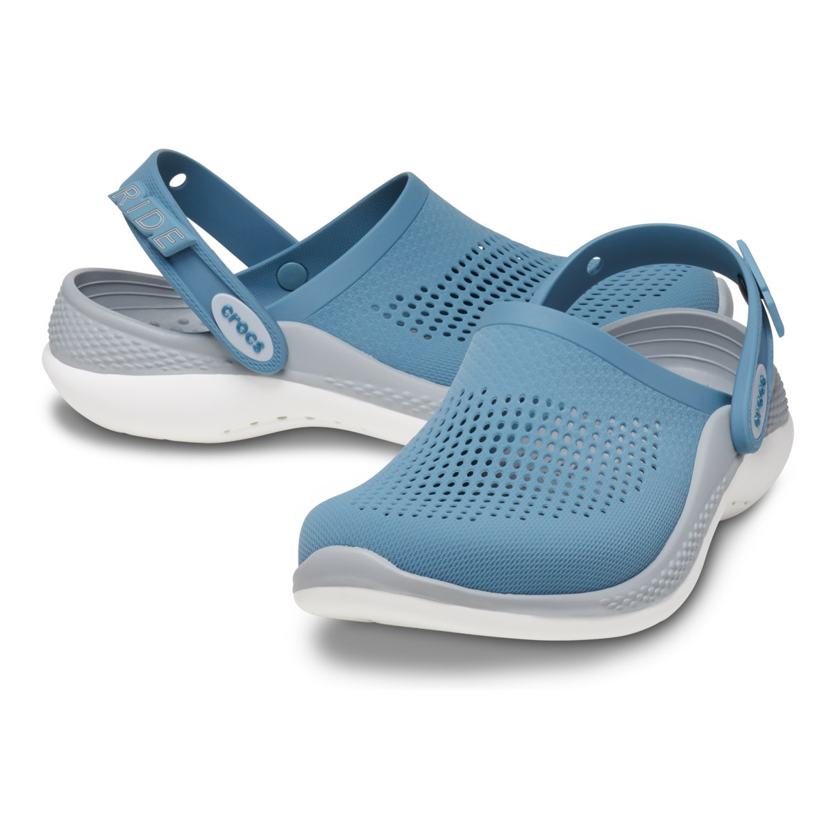 Saboti Crocs LiteRide 360 Clog Albastru - Blue Steel/Microchip - 4 | YEO