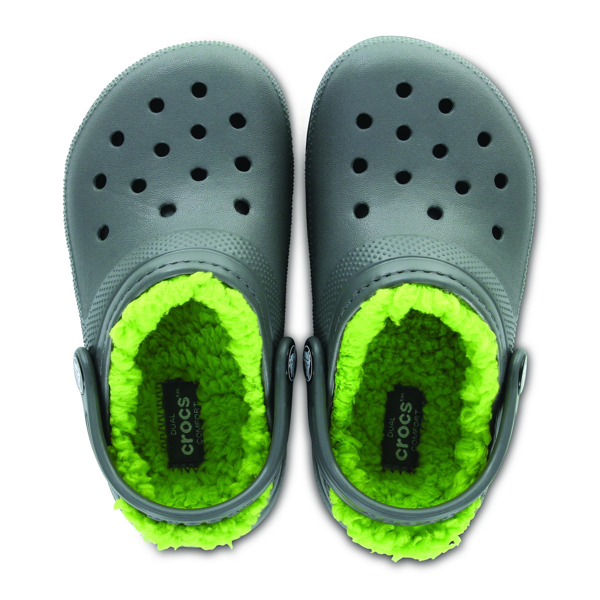 Saboti Crocs Classic Lined Kids Gri - Grey