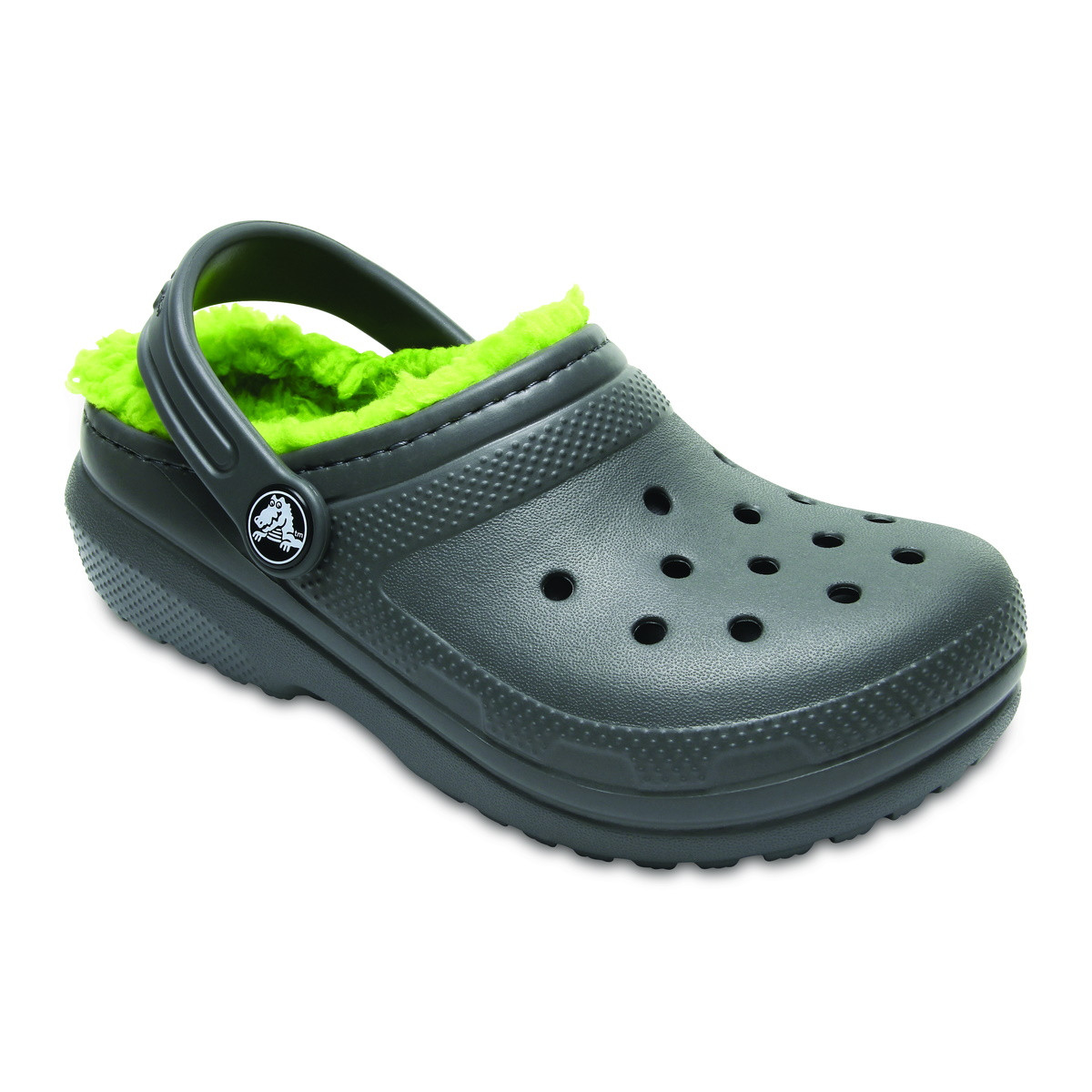Saboti Crocs Classic Lined Kids Gri - Grey - 1 | YEO