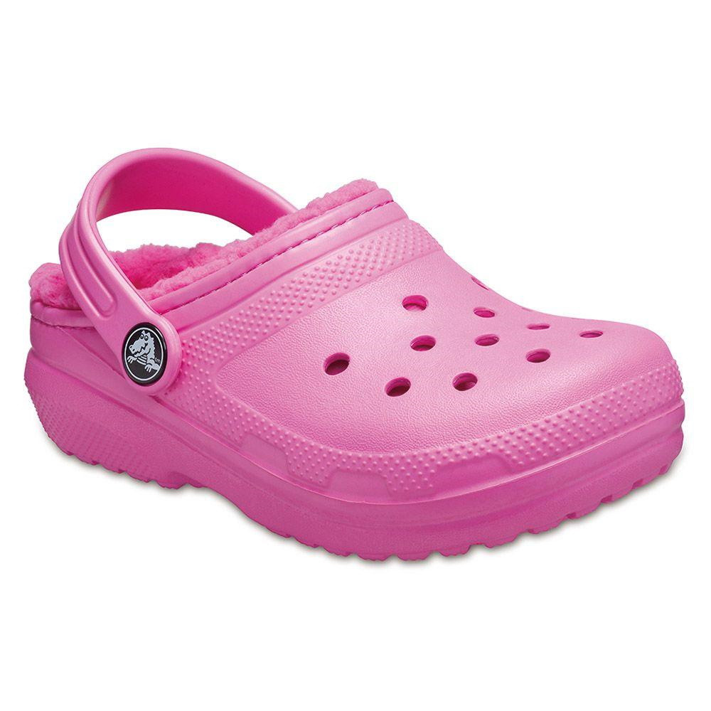 Saboti Crocs Classic Lined Kids Roz - Electric Pink - 1 | YEO
