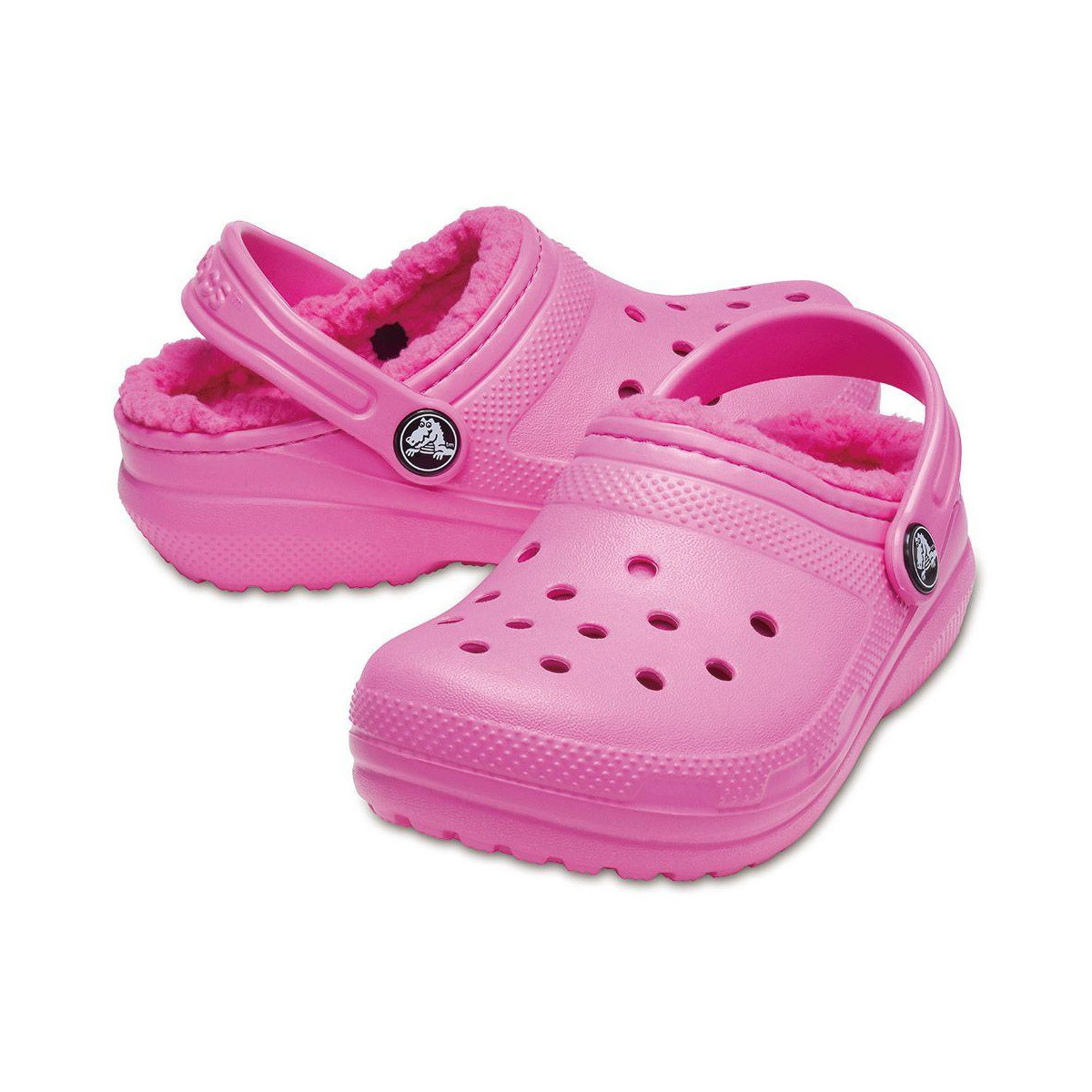 Saboti Crocs Classic Lined Kids Roz - Electric Pink