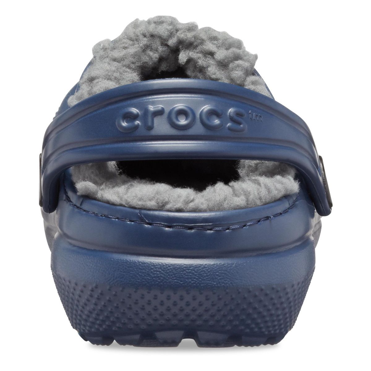 Saboti Crocs New Classic Lined Clog Kids Albastru - Navy/Charcoal - 5 | YEO