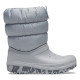 Cizme Crocs Classic Neo Puff Boot Kids Culoare Gri - Light Grey