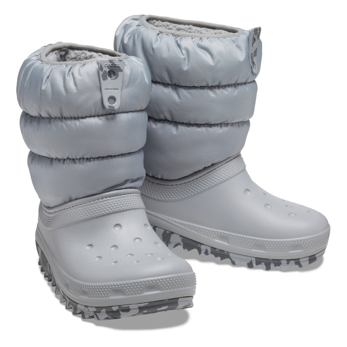 Cizme Crocs Classic Neo Puff Boot Kids Gri - Light Grey - 5 | YEO