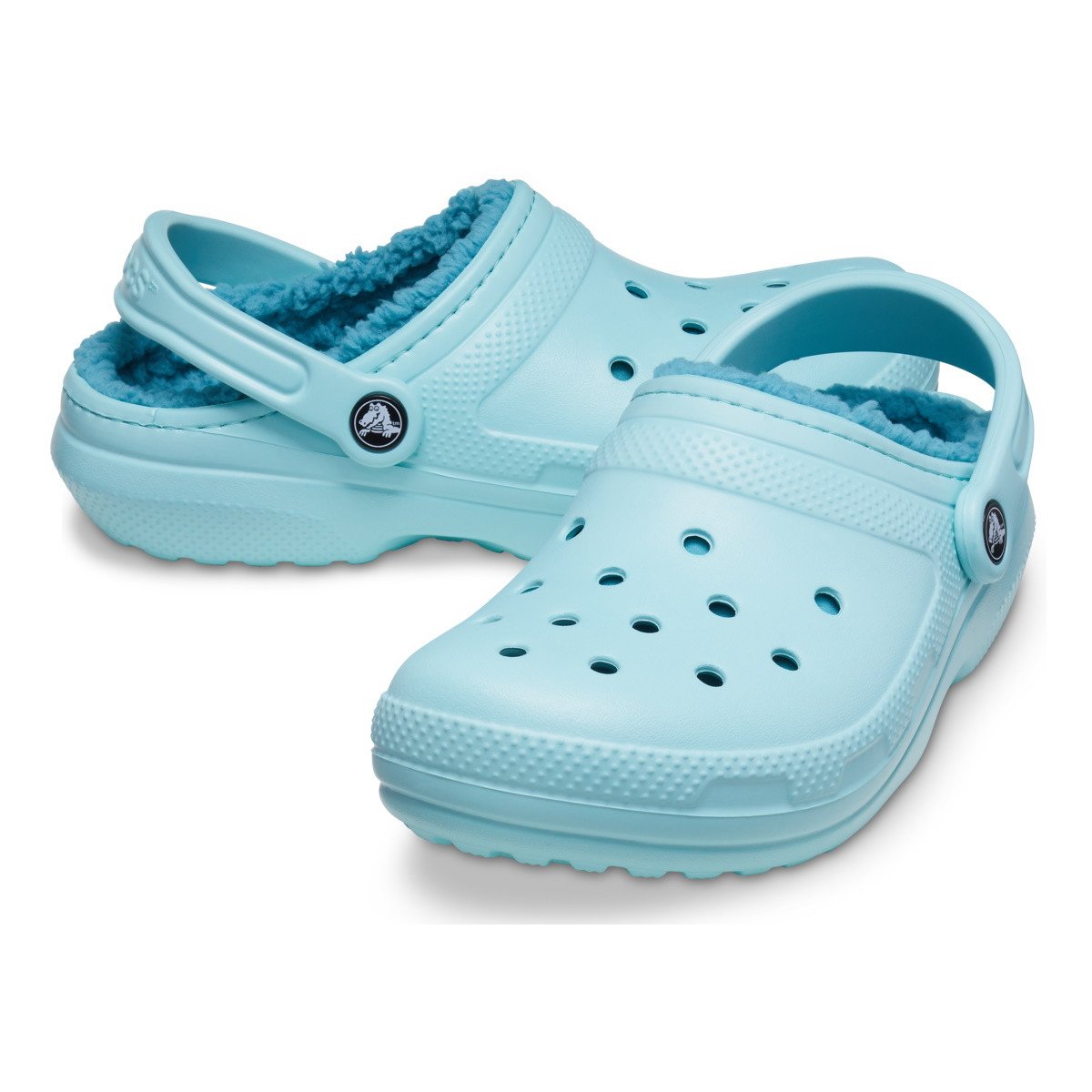 Saboti Crocs Classic Lined Clog Albastru - Pure Water - 4 | YEO