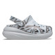 Saboți Crocs Classic Crush Disco Clog Culoare Alb - Shimmer/Multi​