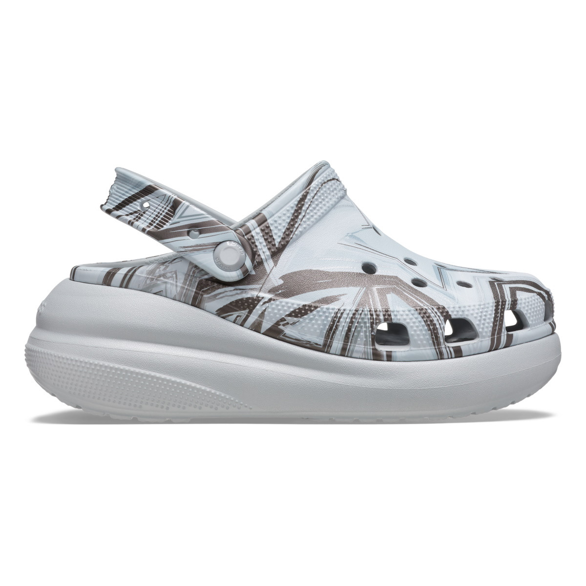 Saboți crocs classic crush disco clog alb - shimmer/multi​