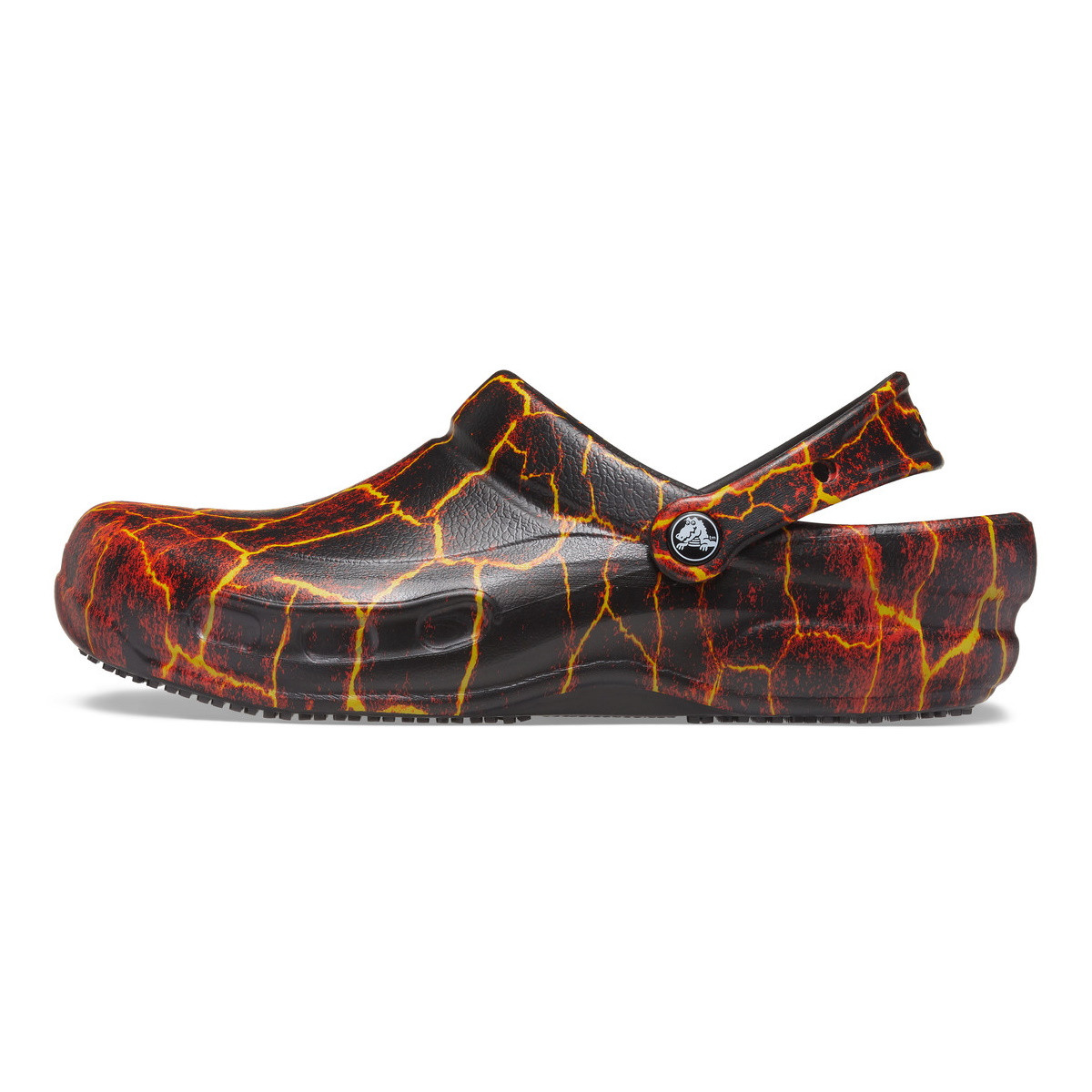 Saboti Crocs Bistro Graphic Clog Negru - Black/Flame - 2 | YEO