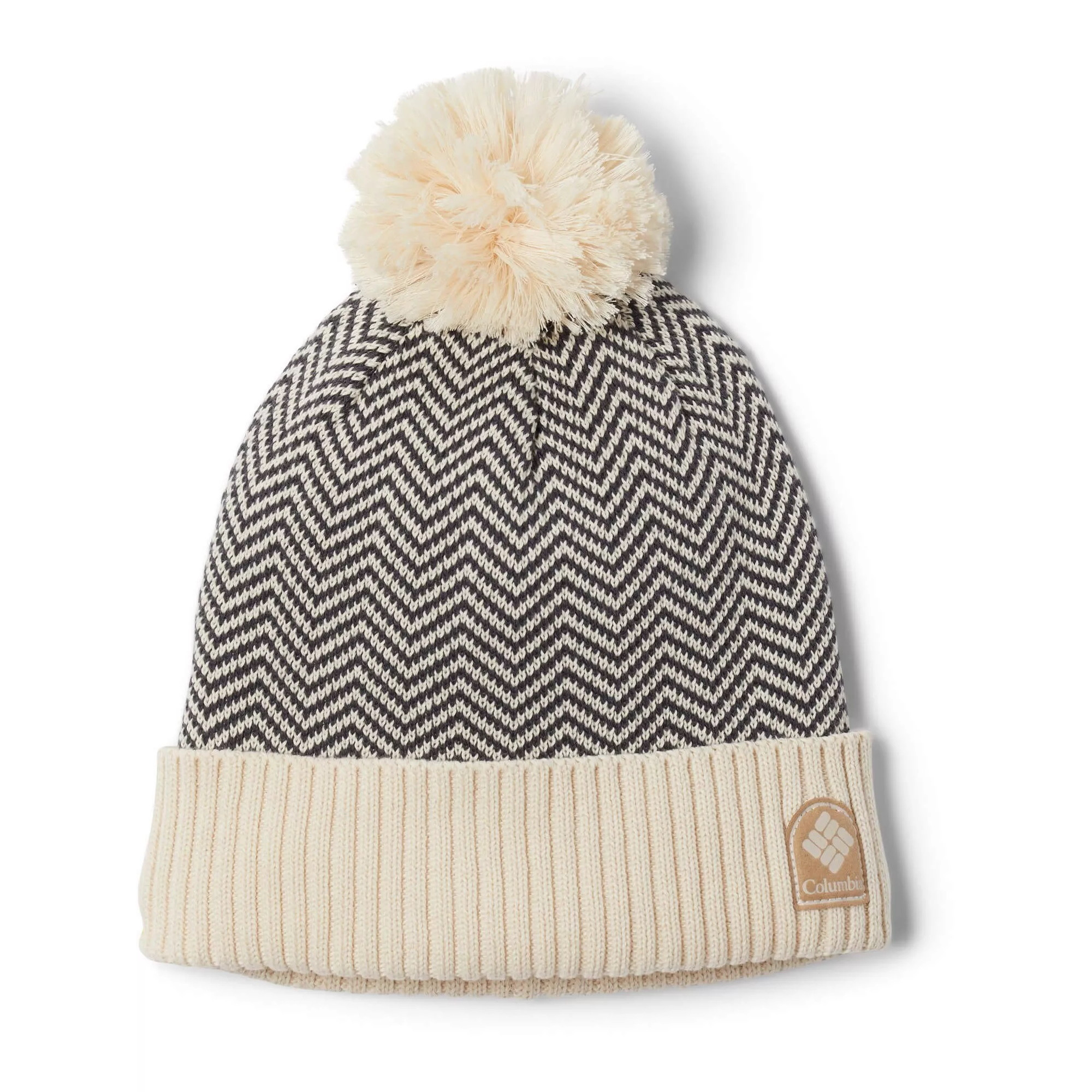 Căciulă Columbia Palmer Peak Pom Beanie Alb – Chalk Alb