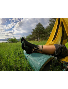 Șosete Pirin Hill Hiking Socks Verde închis - Dark green 2