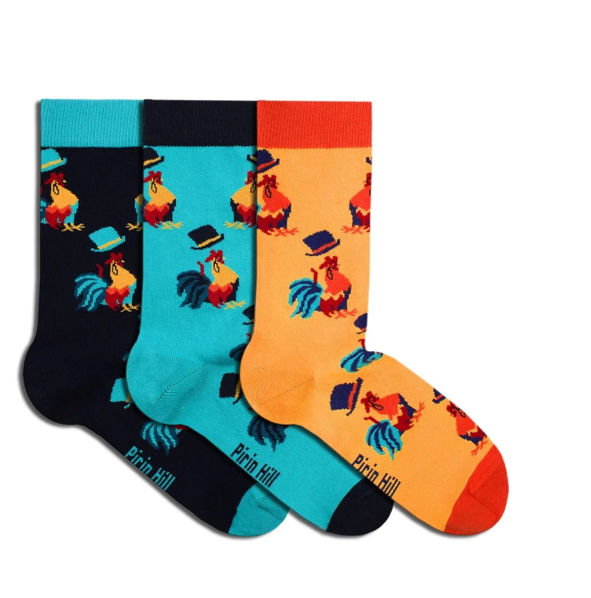 Șosete Pirin Hill Box 3 Colour Cotton Set  3 perechi Multi - Rooster