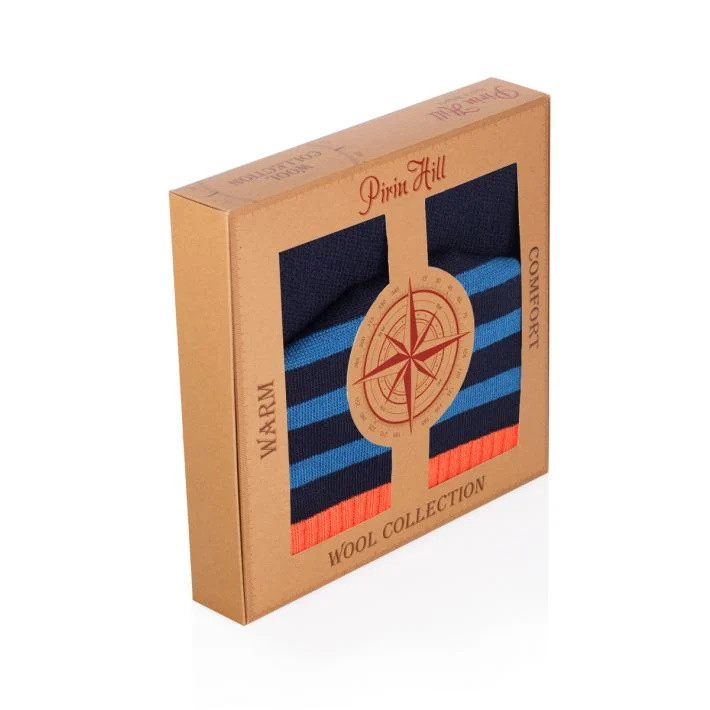 Set Pirin Hill Merino Warm: Căciulă & Fular Albastru – Navy Accesorii imagine 2022