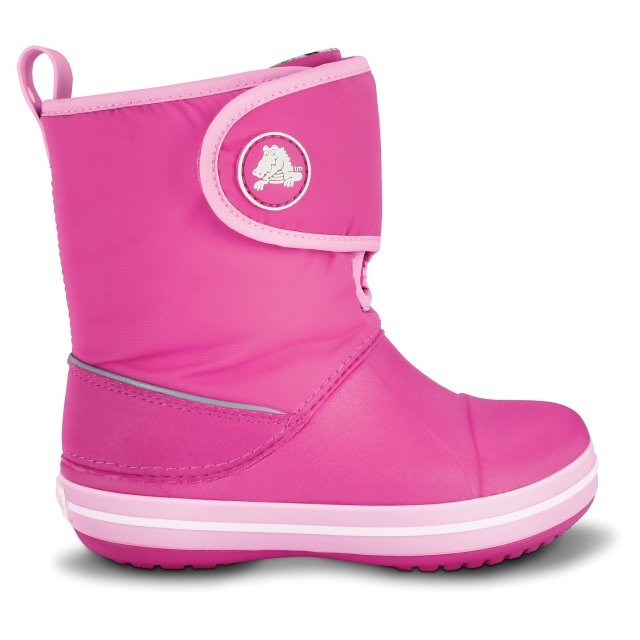 Cizme Crocs Crocband Gust Boot Roz – Fuchsia Bubblegum Boot imagine 2022