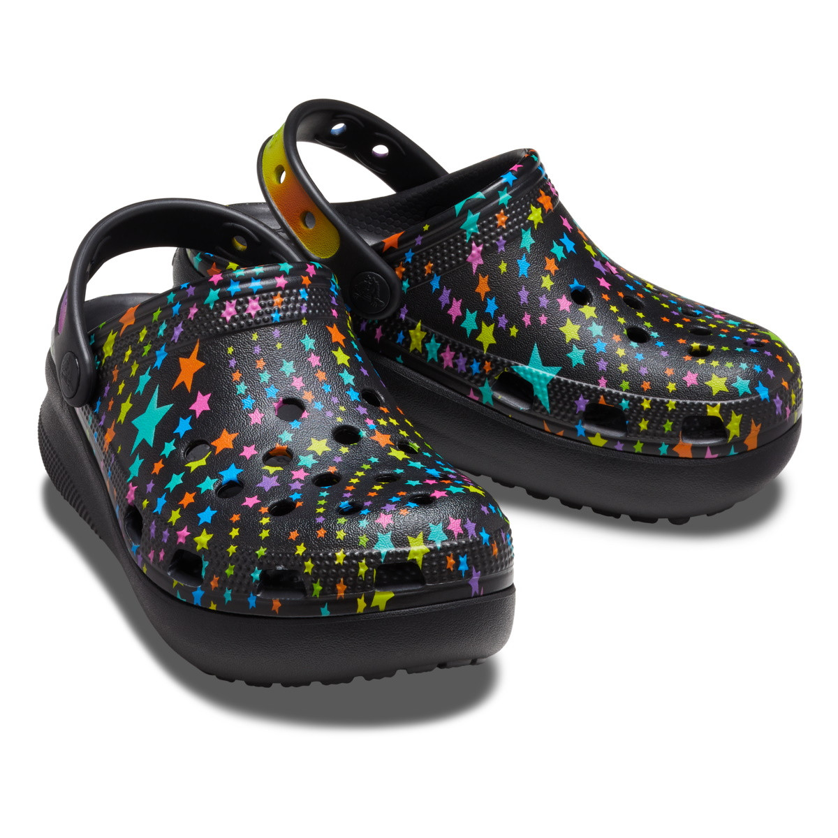 Saboți Crocs Classic Disco Dance Party Cutie Clog Kids Negru - Black/Multi - 3 | YEO