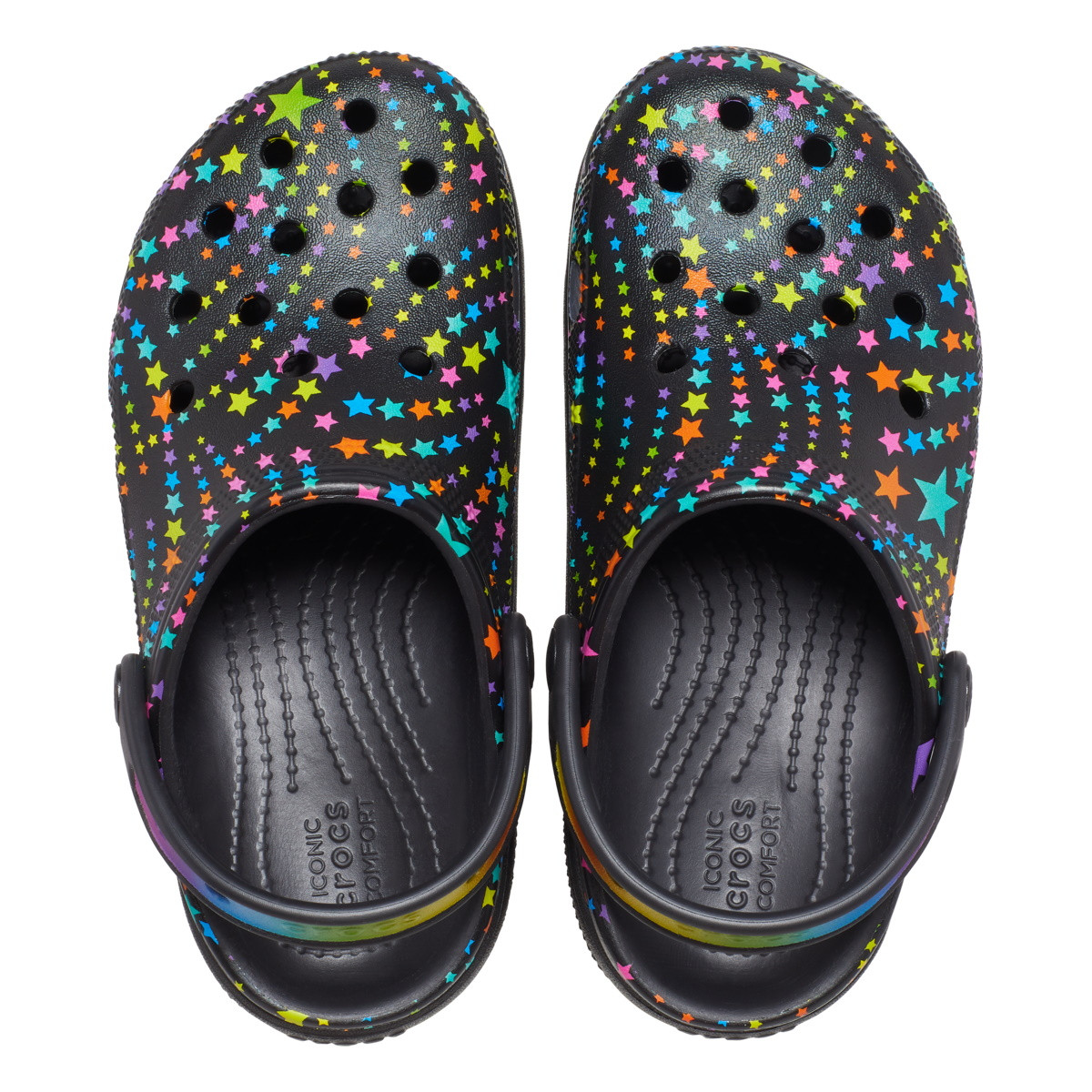 Saboți Crocs Classic Disco Dance Party Cutie Clog Kids Negru - Black/Multi - 4 | YEO