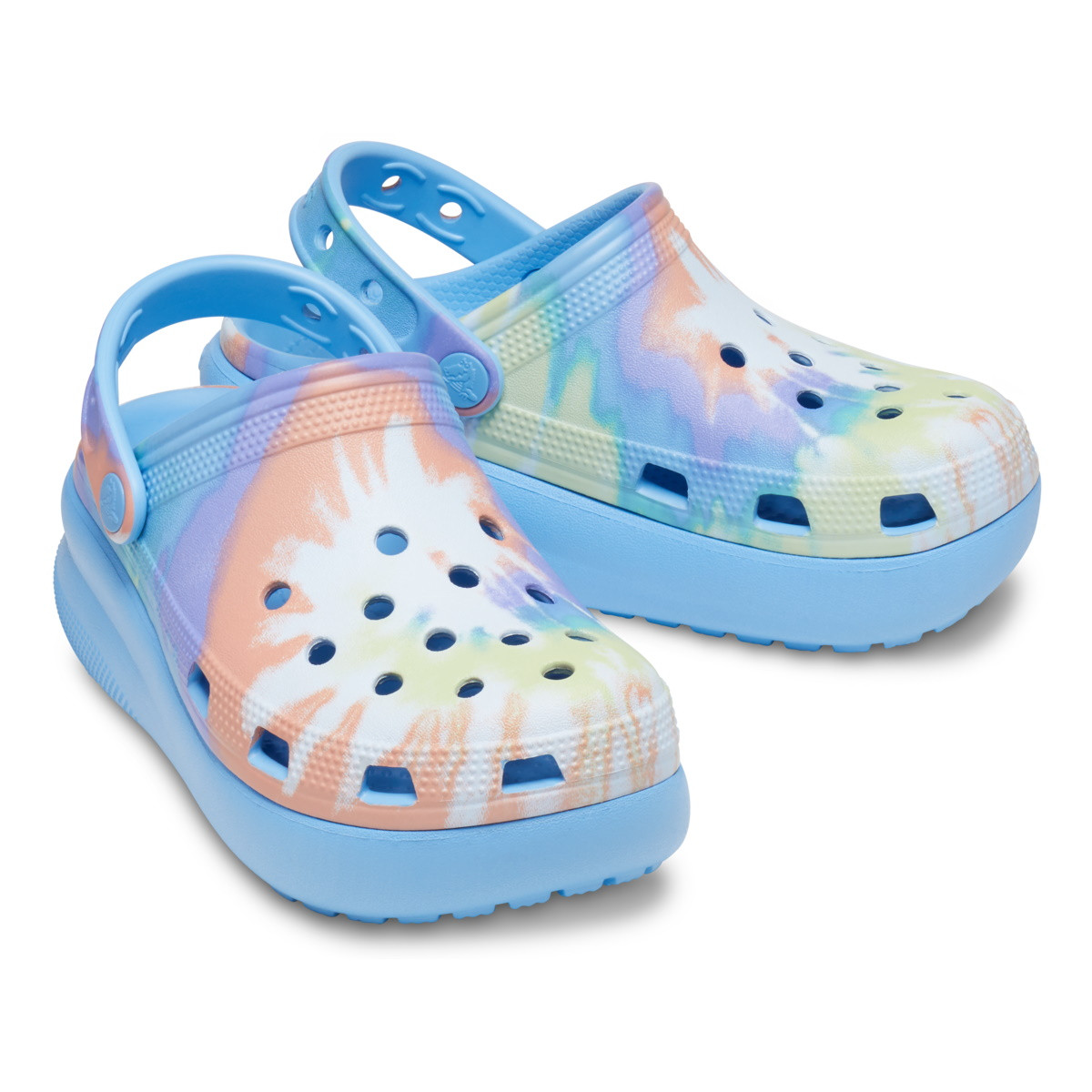 Saboți Crocs Classic Tie Dye Cutie Clog Kids Alb - Oxygen / Multi - 3 | YEO
