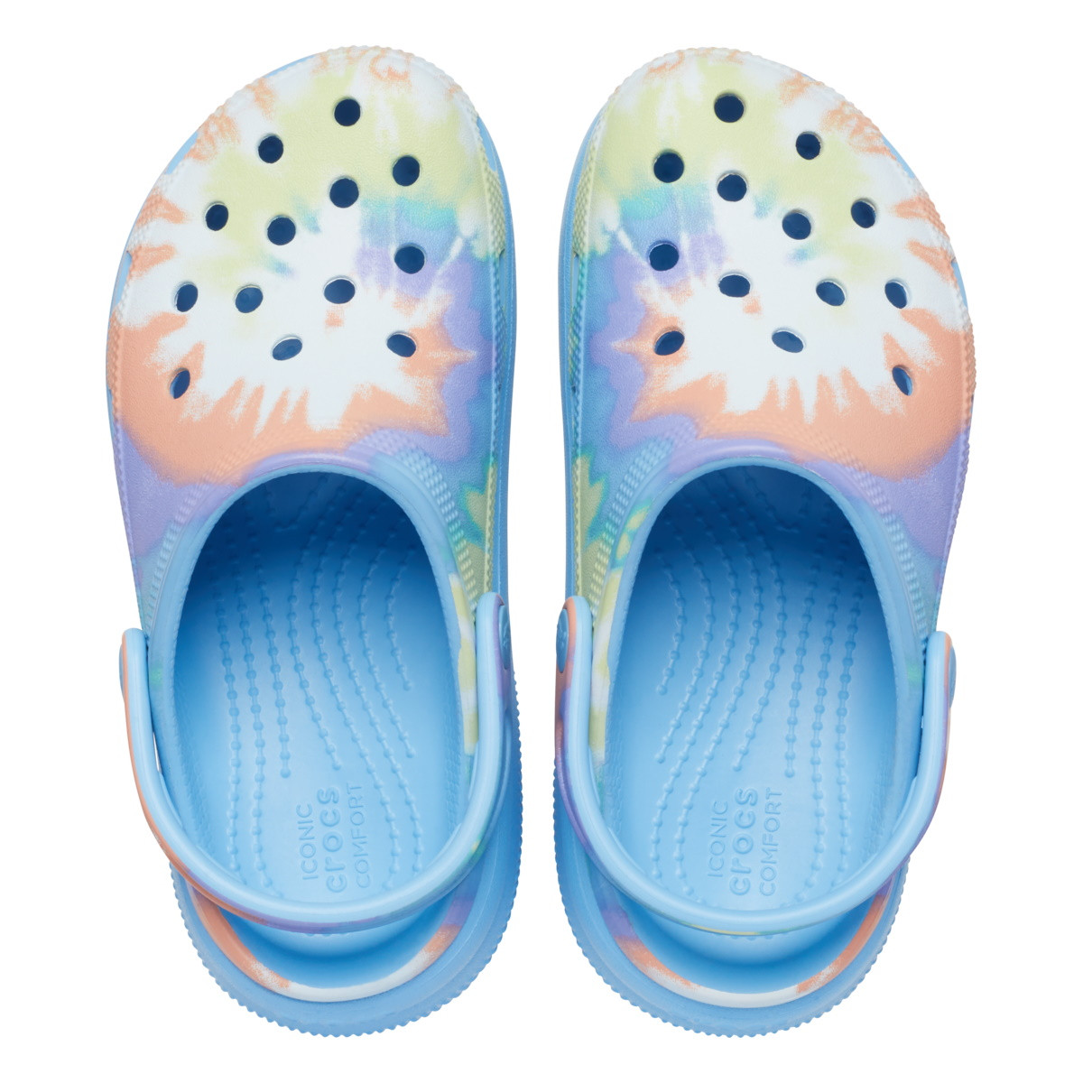 Saboți Crocs Classic Tie Dye Cutie Clog Kids Alb - Oxygen / Multi - 4 | YEO