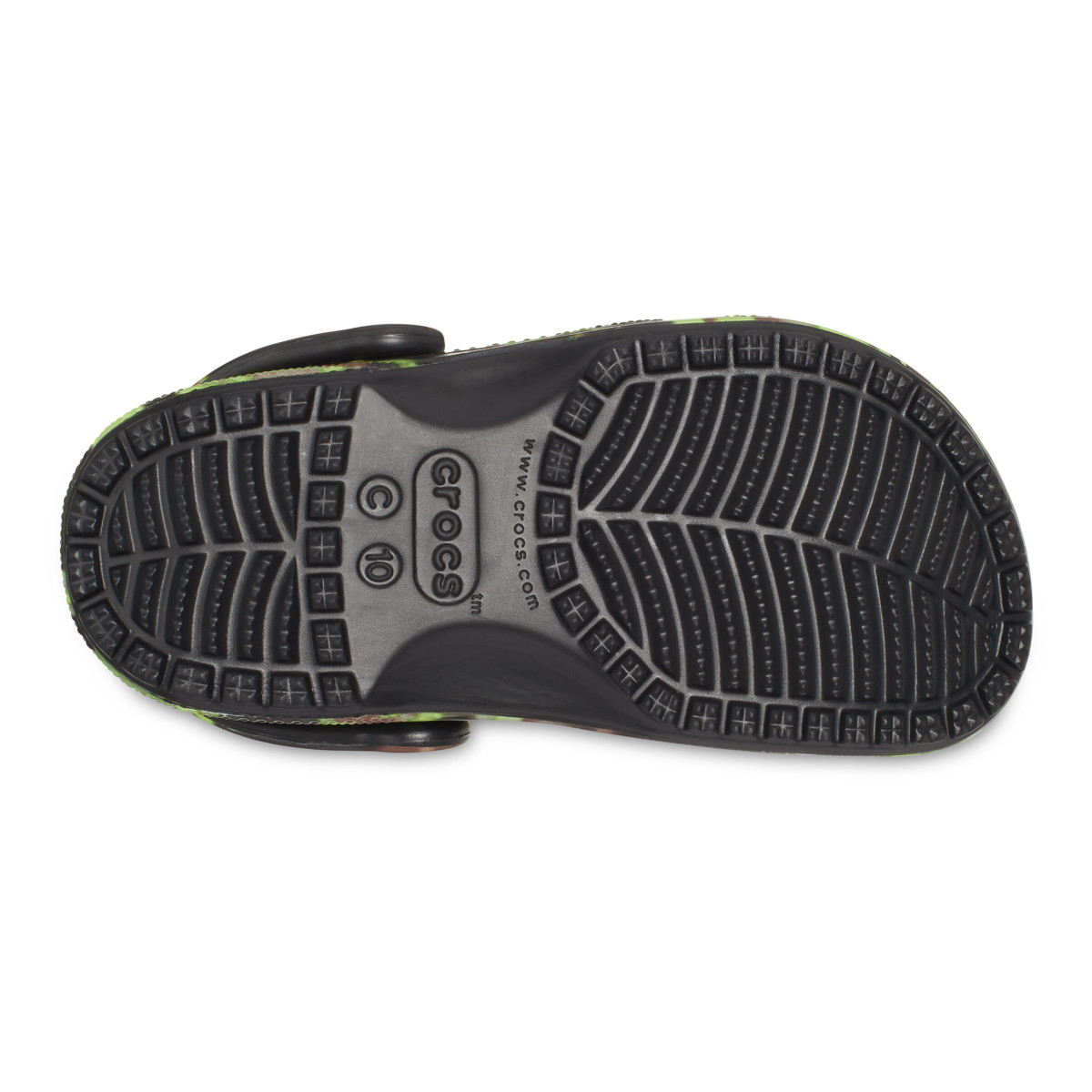 Saboți Crocs Classic Toddler Spray Camo Clog Negru - Black - 5 | YEO