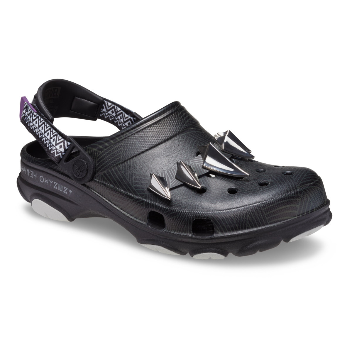 Saboti Crocs Classic All Terrain Black Panther Clog Negru - Black/Multi - 2 | YEO