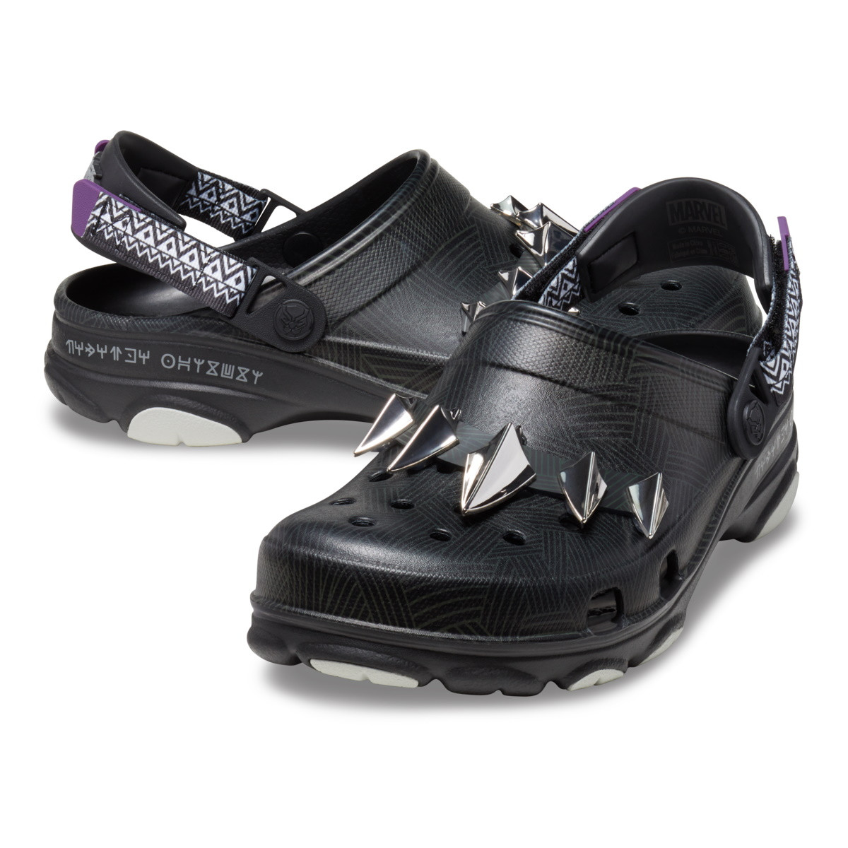 Saboti Crocs Classic All Terrain Black Panther Clog Negru - Black/Multi - 4 | YEO