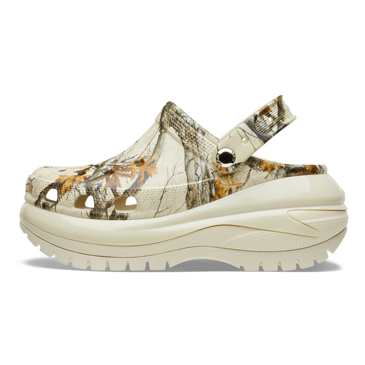 Saboți Crocs Classic Mega Crush Realtree Clog Bej - Bone - 2 | YEO