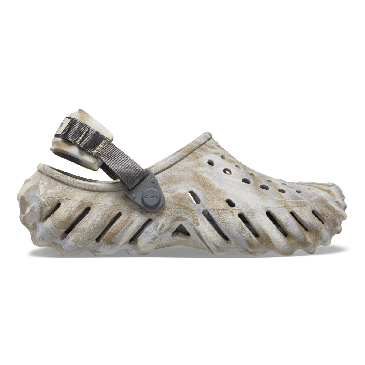Saboti crocs classic echo marbled clog bej - bone/multi