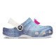 Saboti Crocs Toddler Classic Denim Clog Culoare Alb - White/Multi