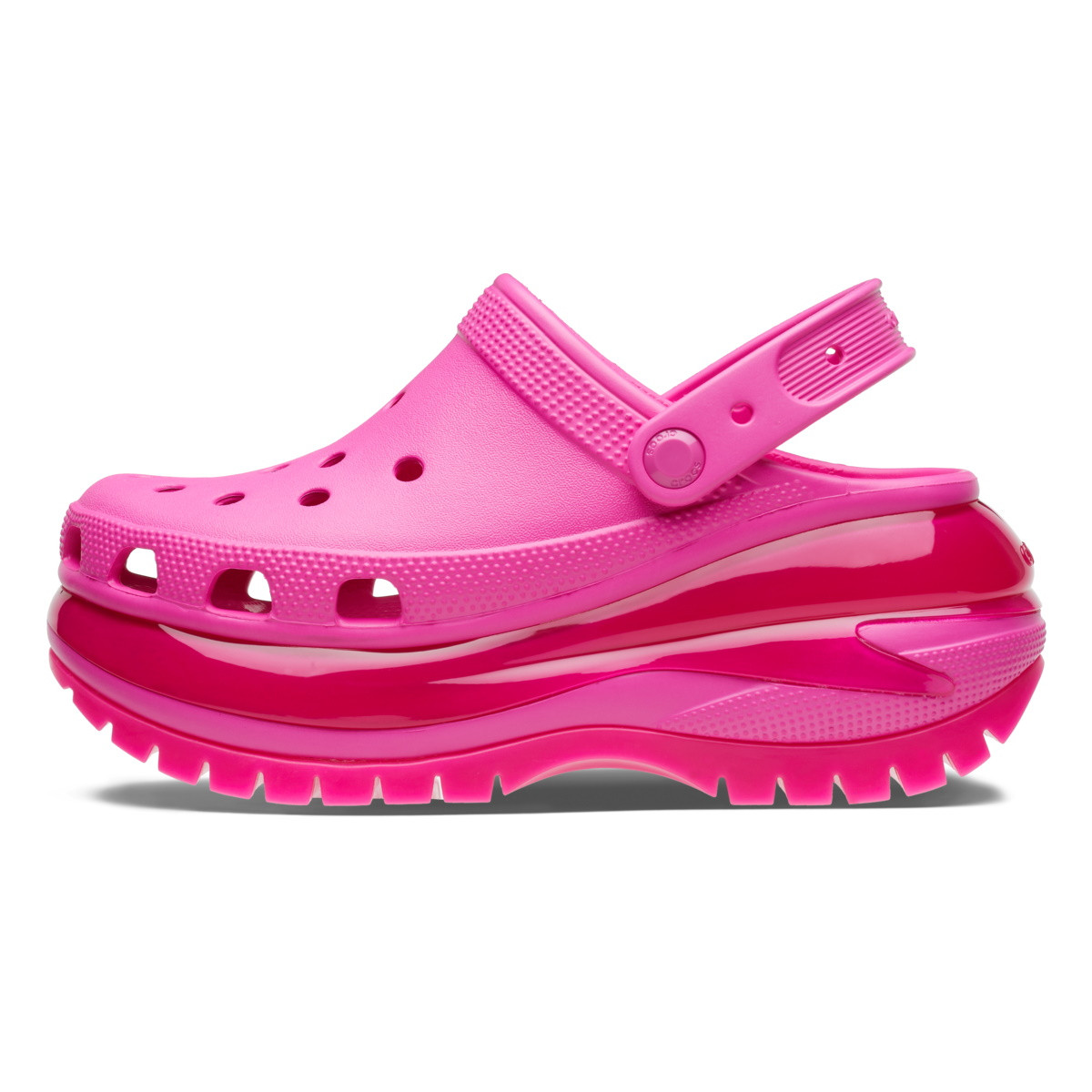 Saboți Crocs Classic Mega Crush Clog Roz - Juice - 2 | YEO