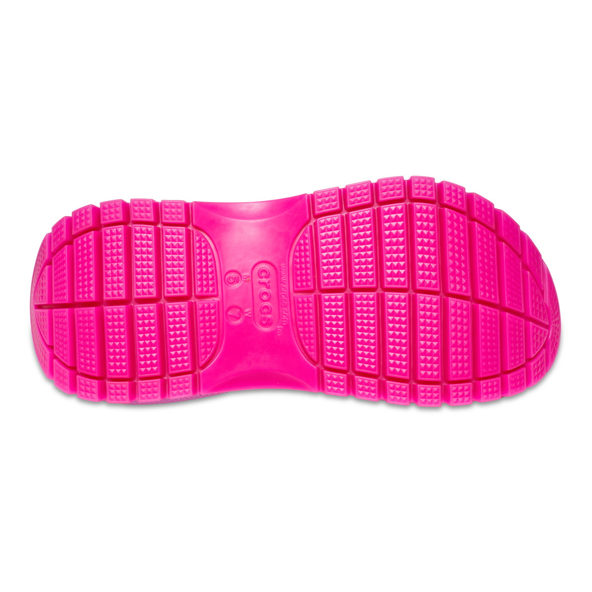 Saboți Crocs Classic Mega Crush Clog Roz - Juice