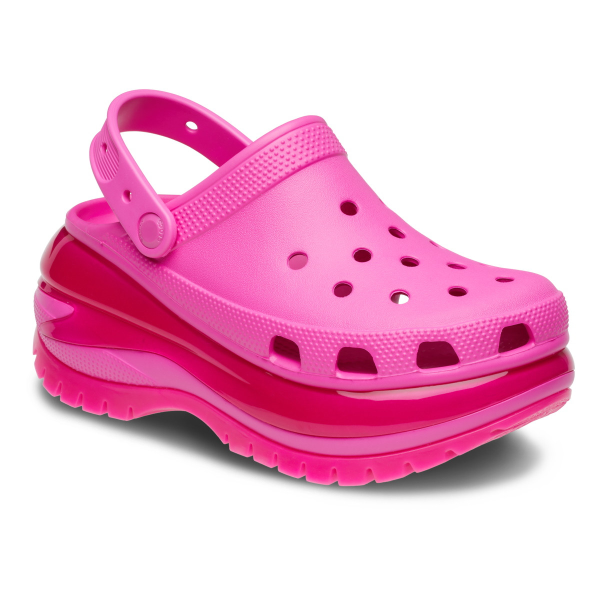 Saboți Crocs Classic Mega Crush Clog Roz - Juice - 1 | YEO
