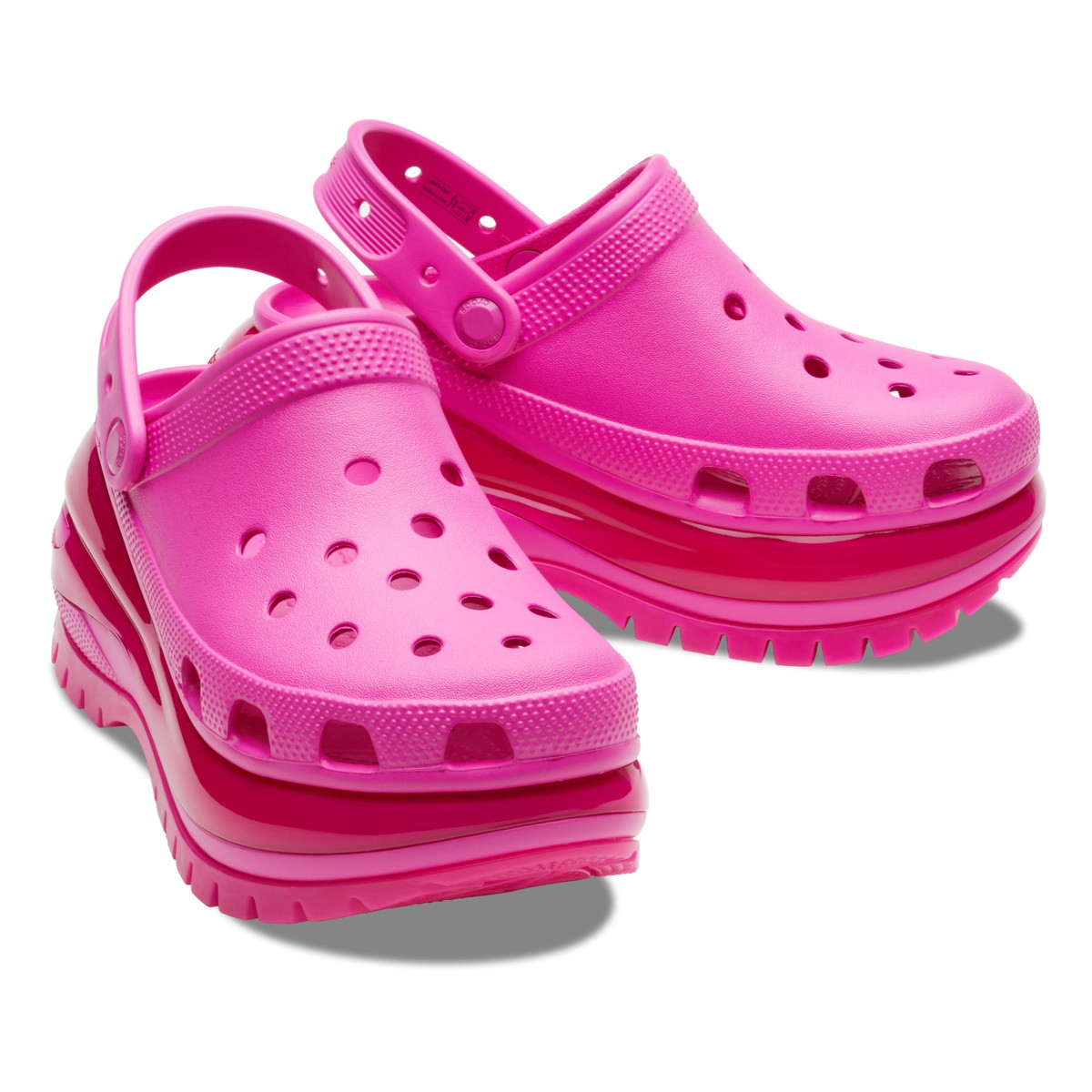 Saboți Crocs Classic Mega Crush Clog Roz - Juice - 3 | YEO