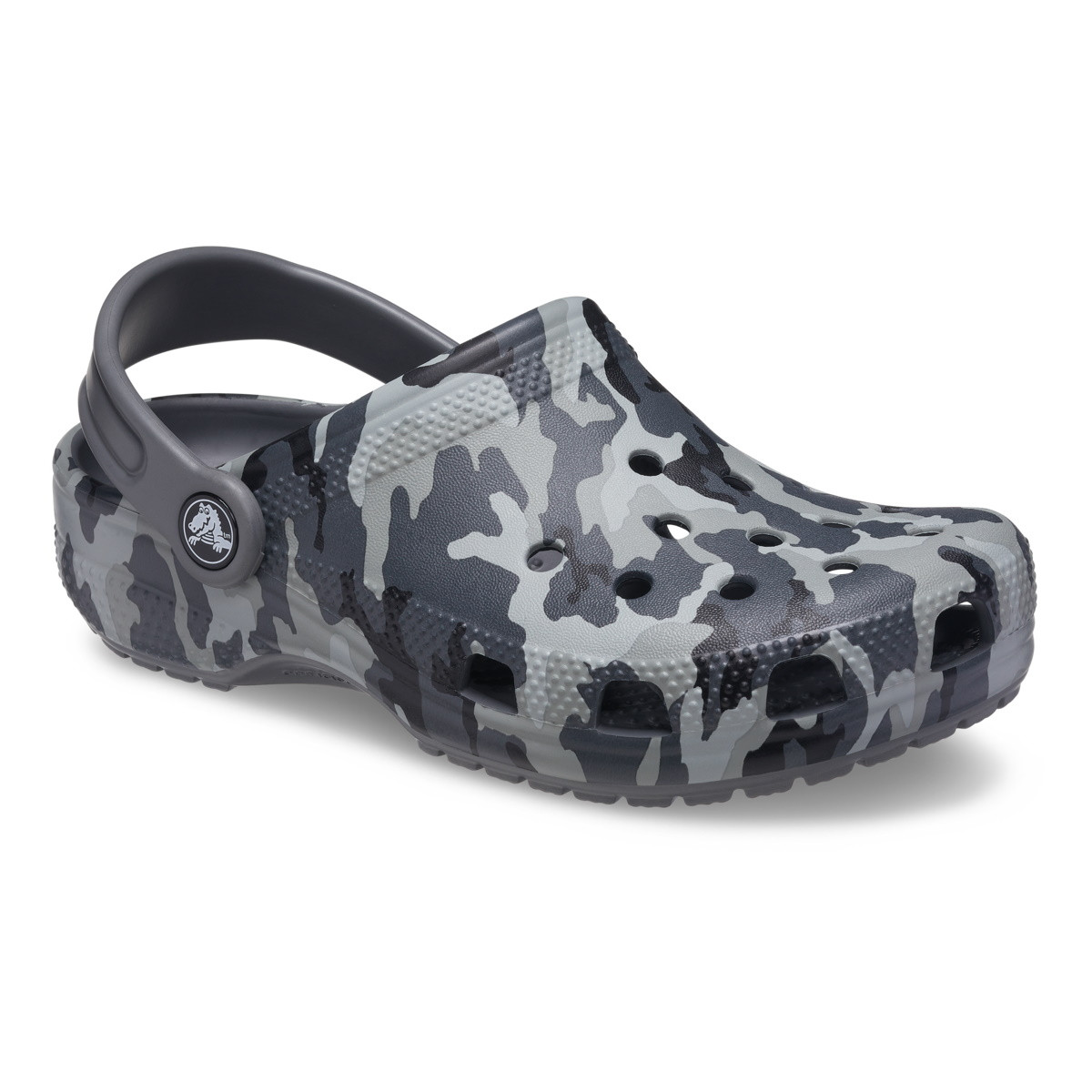Saboti Crocs Toddler Classic Camo Clog Negru - Black/Grey - 1 | YEO