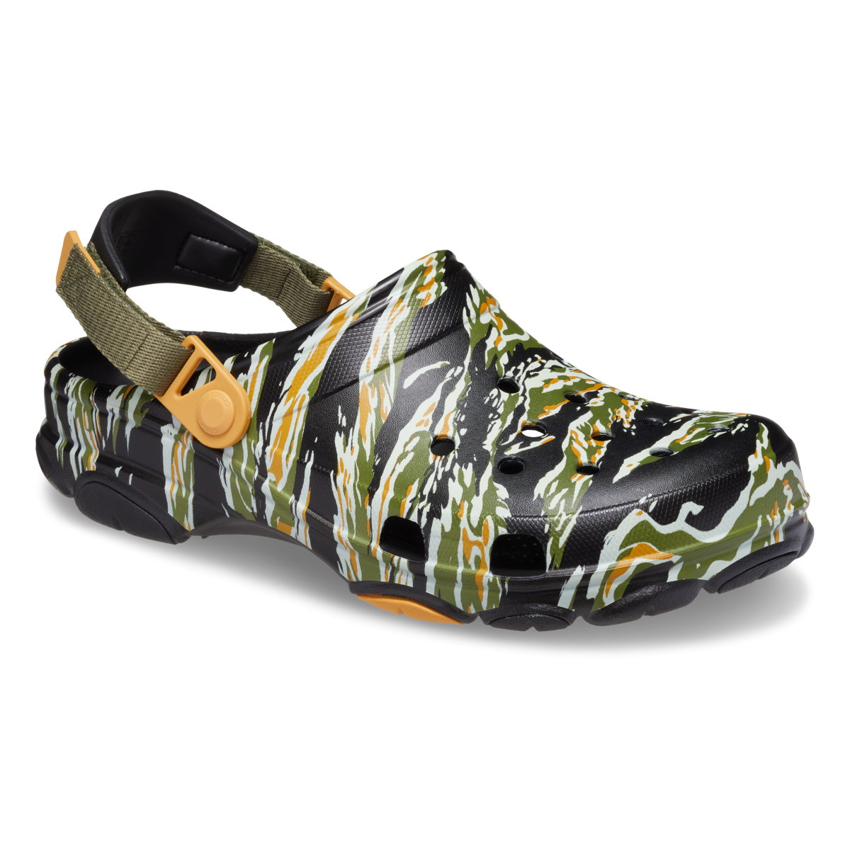 Saboti Crocs Classic All Terrain Camo Clog Negru - Black/Multi - 1 | YEO