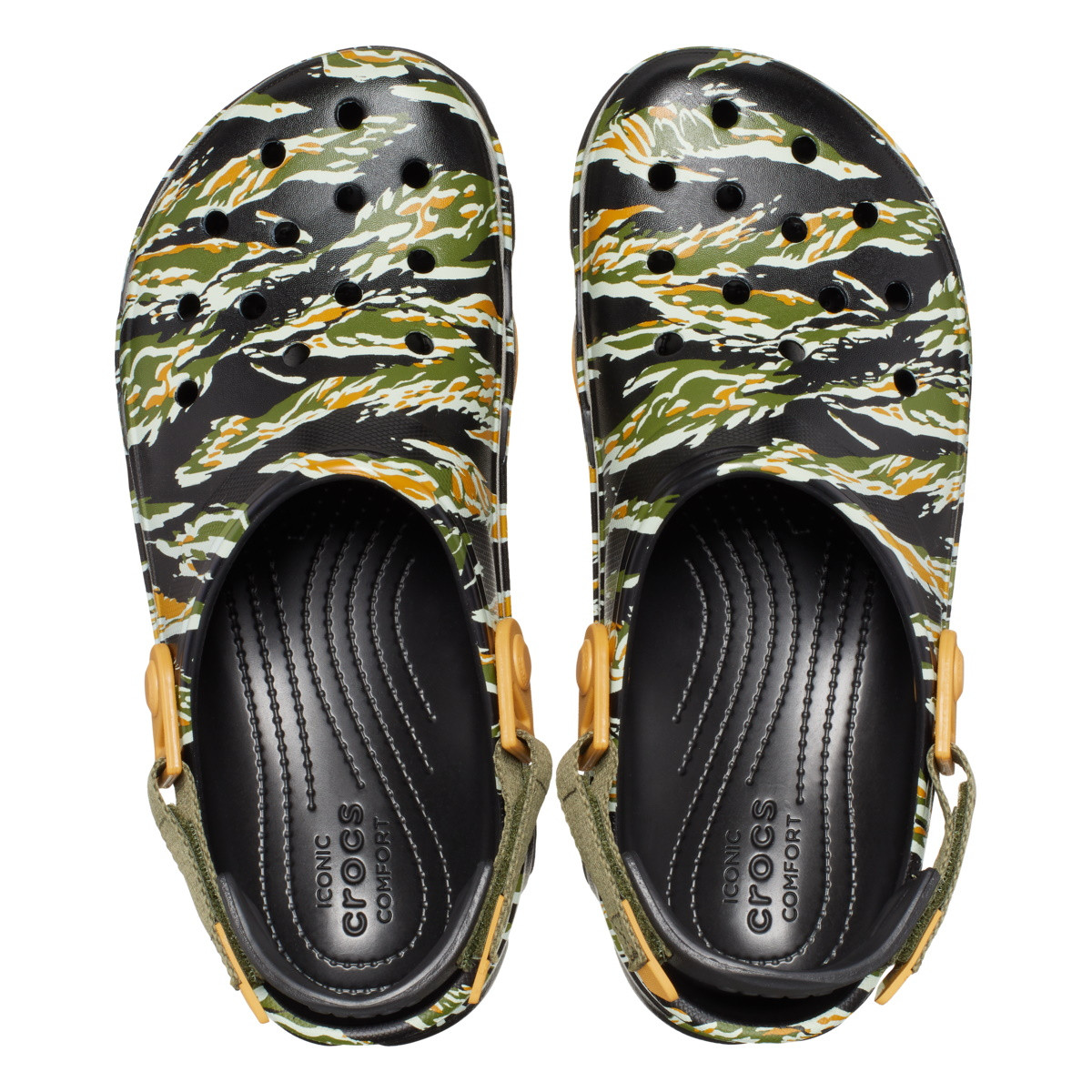 Saboti Crocs Classic All Terrain Camo Clog Negru - Black/Multi - 3 | YEO