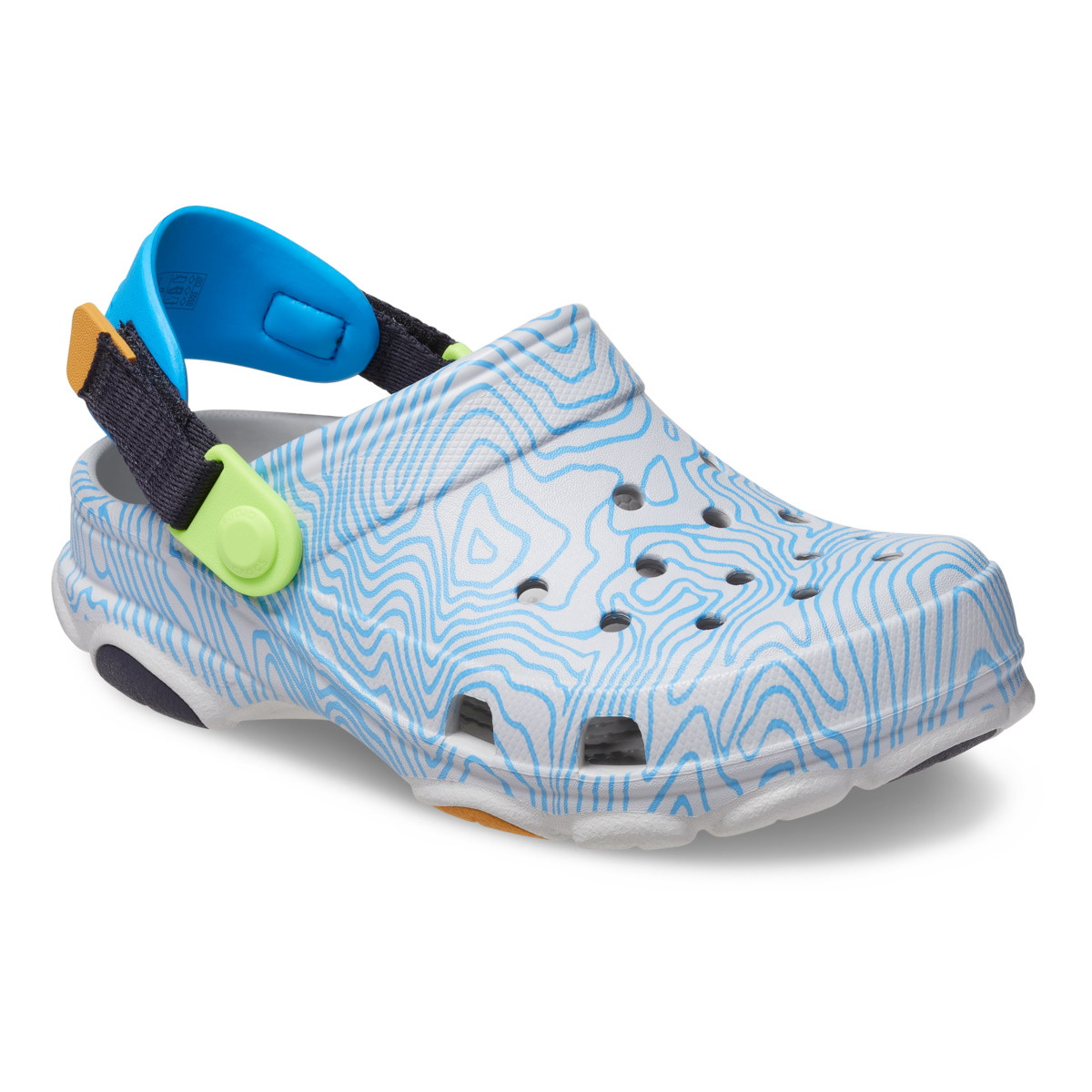 Saboți Crocs Toddler All Terrain Topographic Clog Gri - Atmosphere/Multi - 1 | YEO