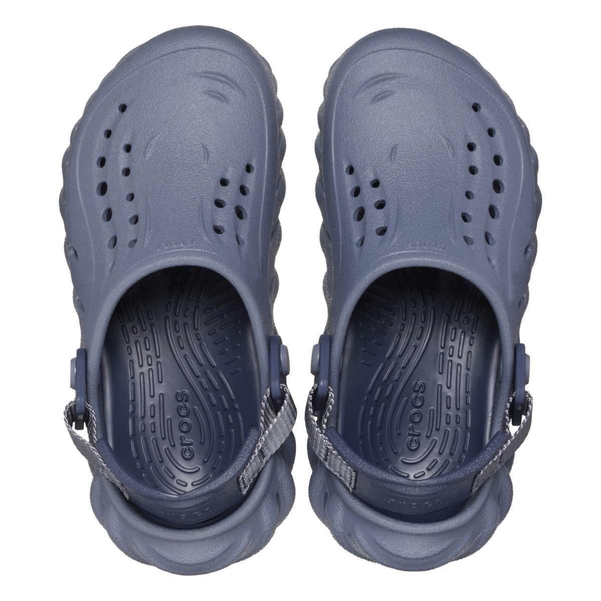 Saboti Crocs Classic Echo Clog Kids Albastru - Storm - 4 | YEO