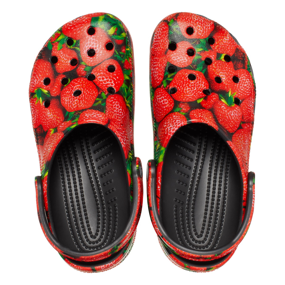 Saboti Crocs Classic Hyper Real Clog Roșu - Red/Black - 4 | YEO