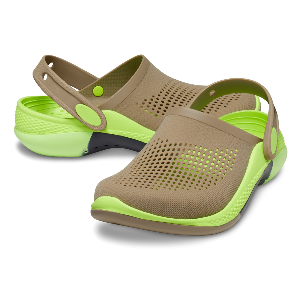 Saboti Crocs LiteRide 360 Ombre Marbled Clog Maro - Khaki/Multi - 3 | YEO