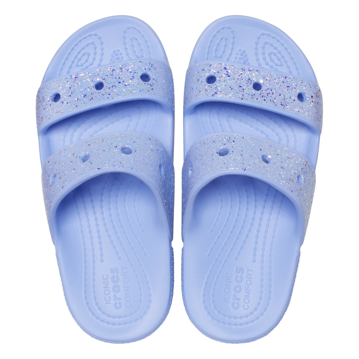 Sandale Crocs Classic Glitter Sandal Kids Mov - Moon Jelly - 3 | YEO