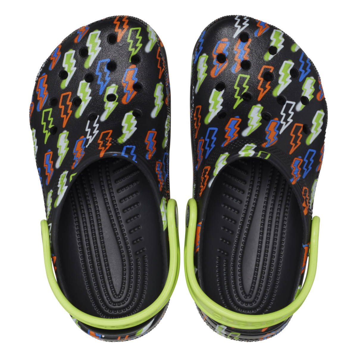 Saboti Crocs Classic Toddler Lightning Bolt Clog Negru - Black - 4 | YEO