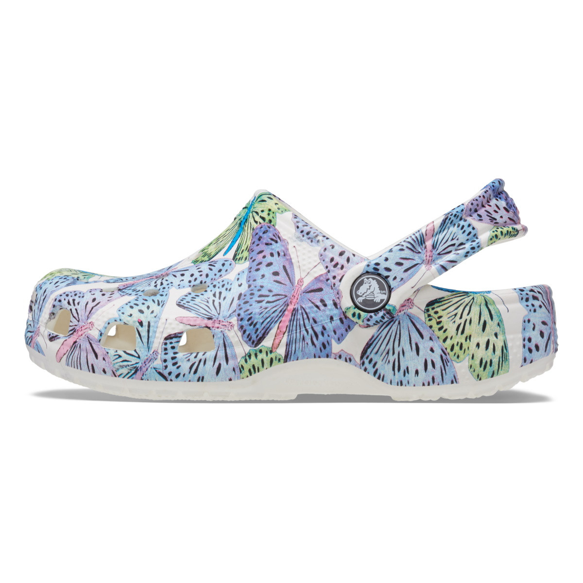 Saboti Crocs Classic Butterfly Clog Kids Alb - White/Multi - 2 | YEO